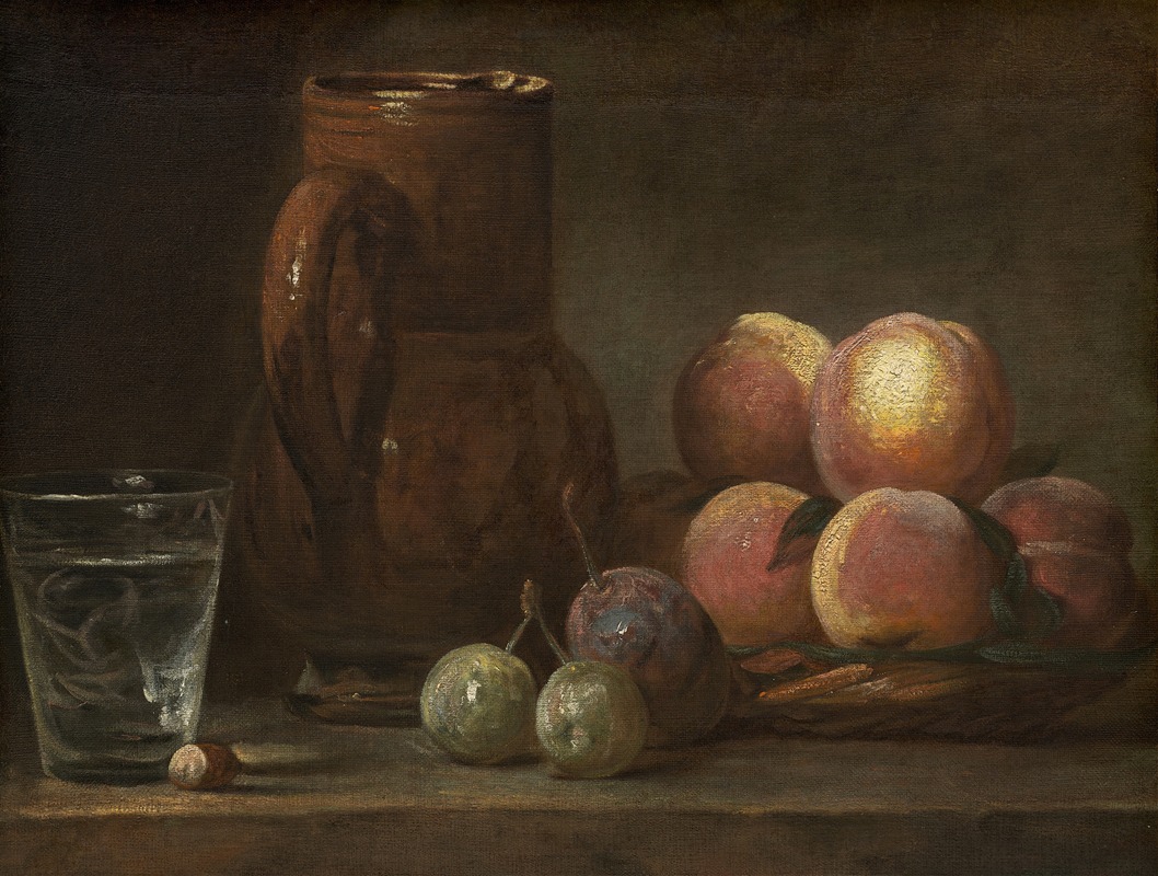 Jean-Baptiste-Siméon Chardin - Fruit,Jug and a Glass