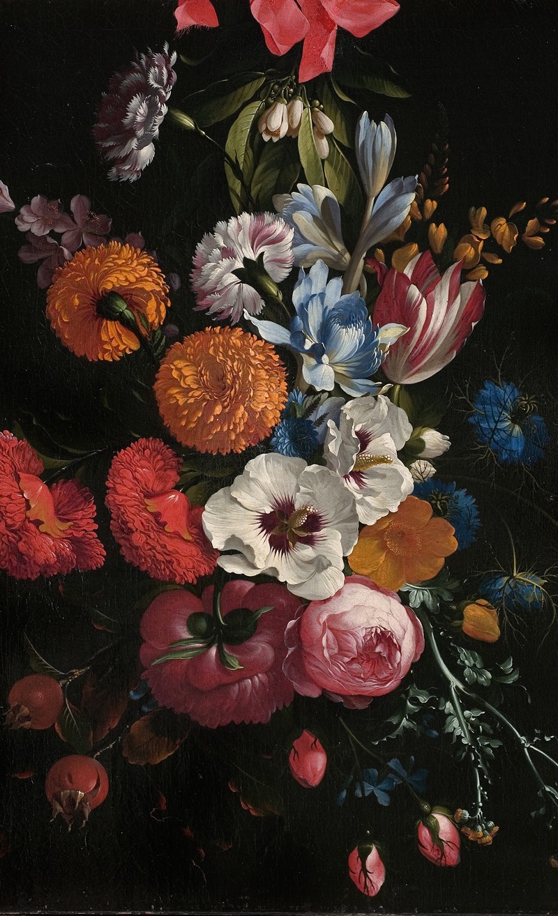 Johan Johnsen - Still Life with a Bouquet of Flowers