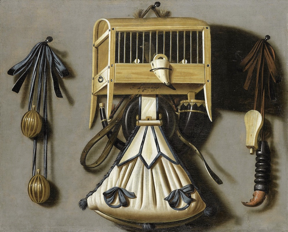 Johannes Leemans - Still Life with Implements of the Hunt