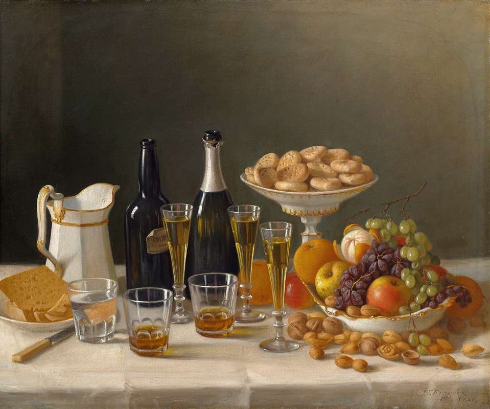John F. Francis - Wine, Cheese, and Fruit