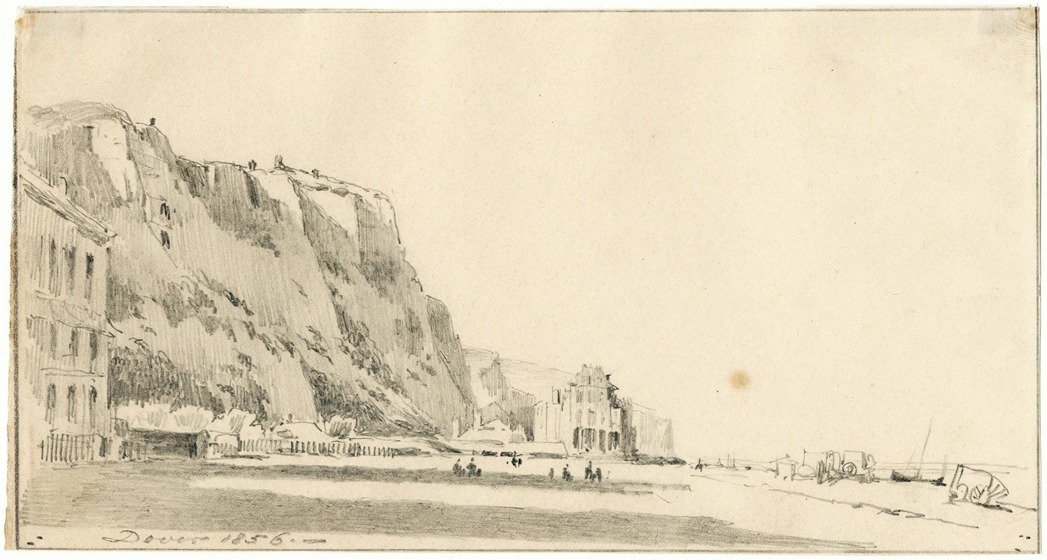 Pieter van Loon - Kust en strand bij Dover