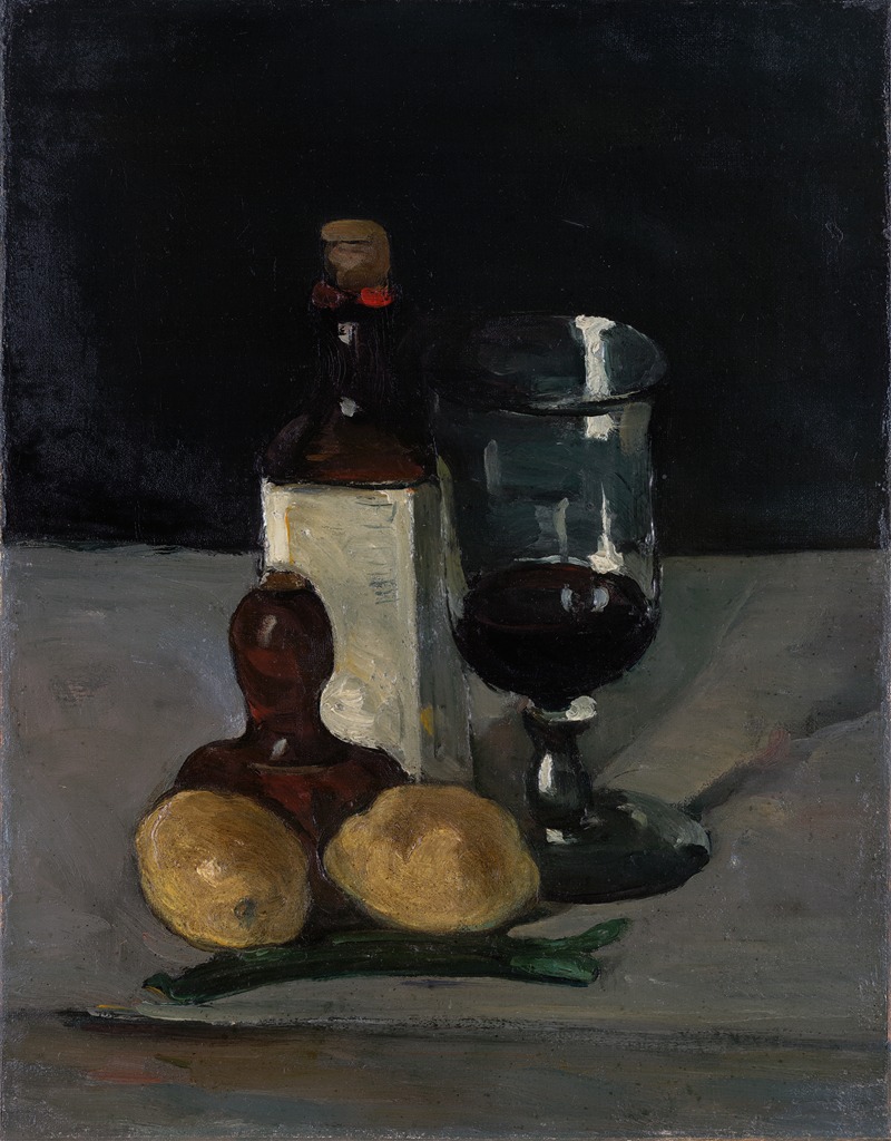Paul Cézanne - Still Life with Bottle, Glass, and Lemons