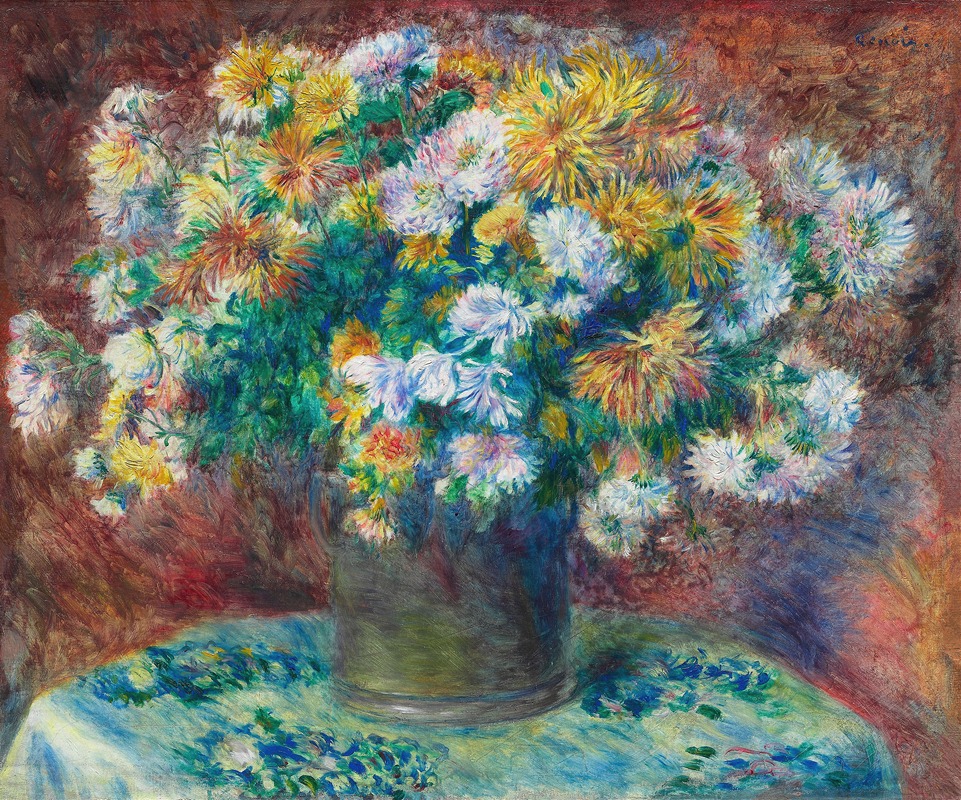 Pierre-Auguste Renoir - Chrysanthemums