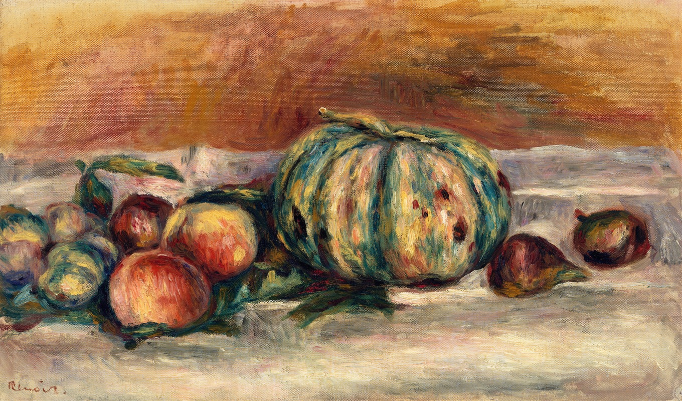 Pierre-Auguste Renoir - Still Life with Melon (Nature morte au melon)