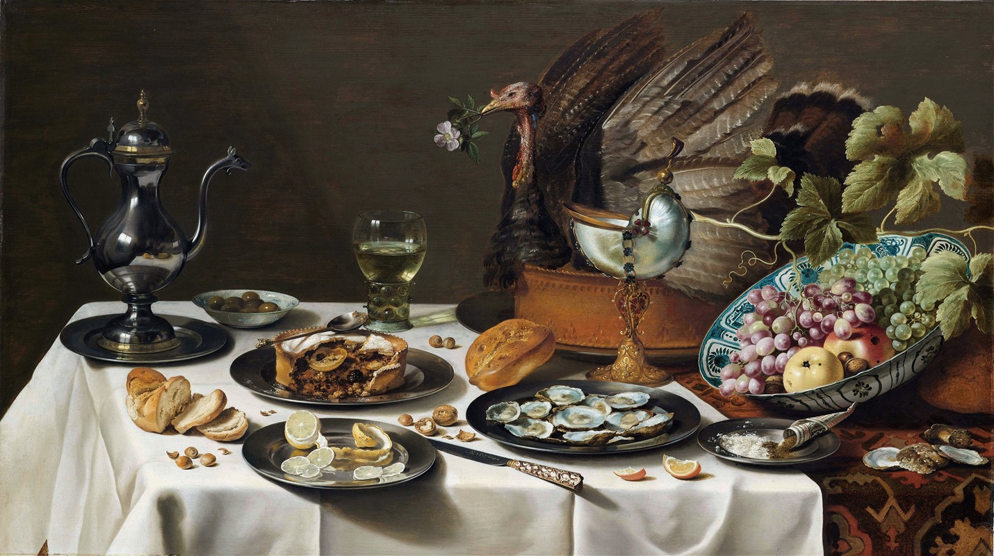 Pieter Claesz - Still Life with a Turkey Pie