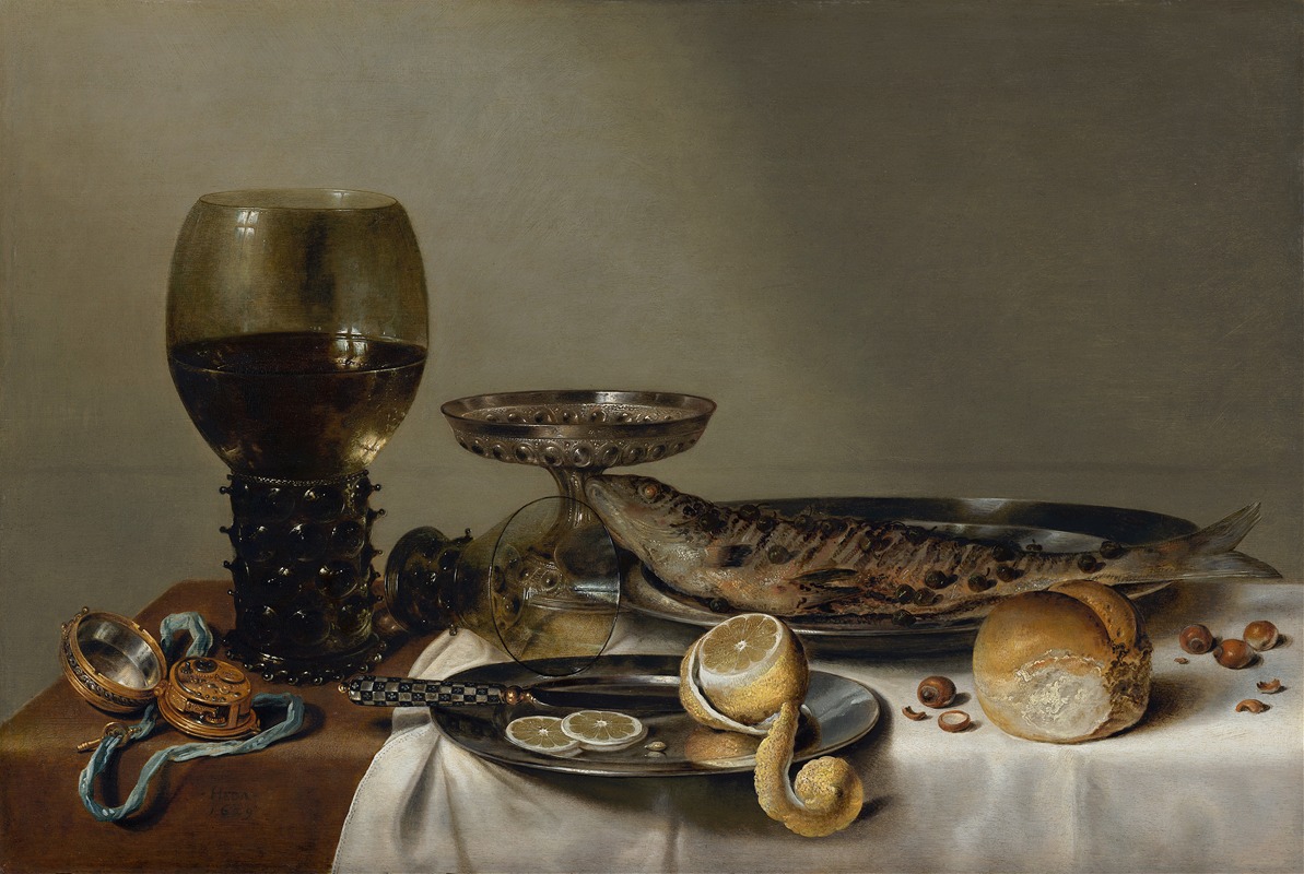 Willem Claesz Heda - Still Life with a Roemer and Watch
