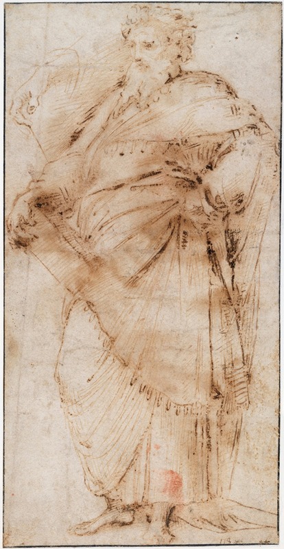 Raphael - A Standing Philosopher and Hand Detail