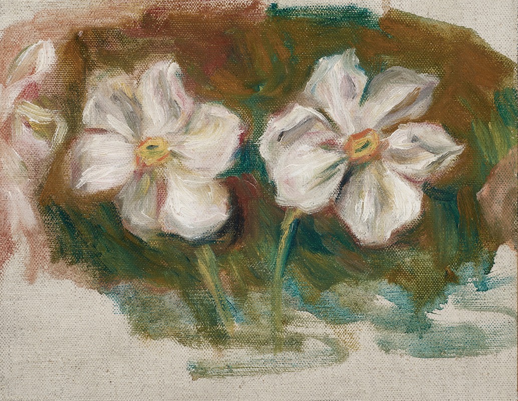 Pierre-Auguste Renoir - Narcisses—Fragment (Frise du second cadre de Madame de Galéa)