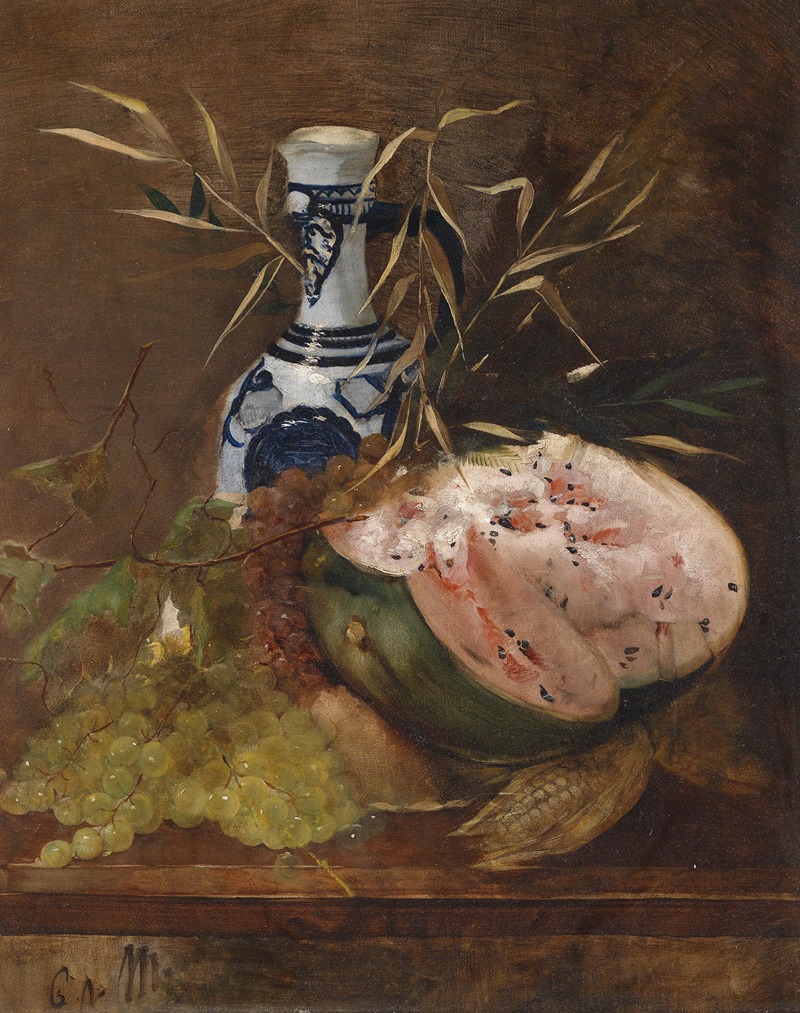 Carl Von Merode - Früchtestillleben Mit Melone