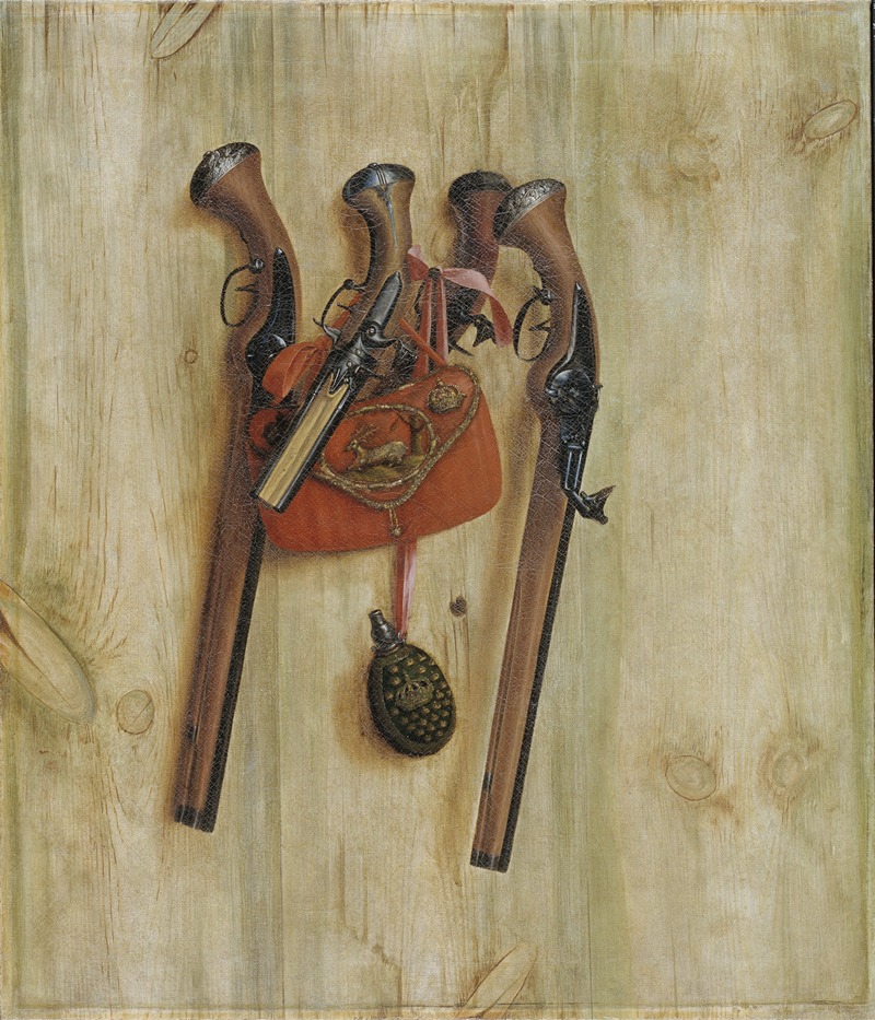 Cornelius Norbertus Gijsbrechts - Trompe L’oeil With Pistols
