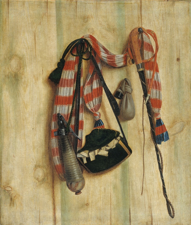 Cornelius Norbertus Gijsbrechts - Trompe L’oeil With Riding Whip And Letter Bag