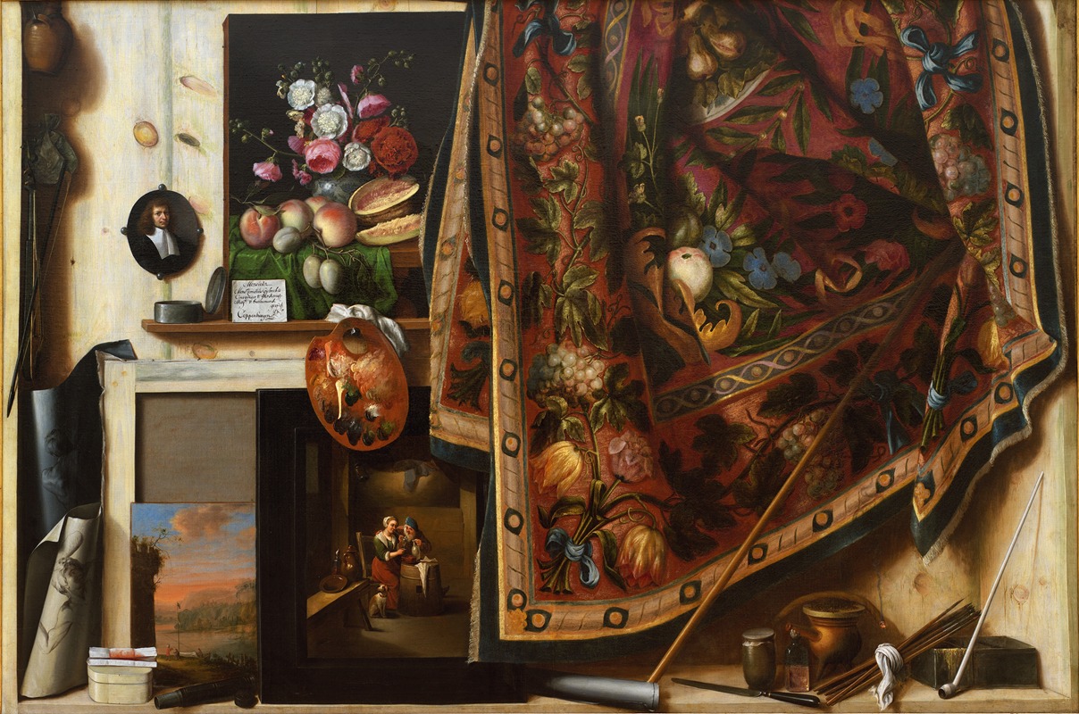Cornelius Norbertus Gijsbrechts - Trompe L’oeil. A Cabinet In The Artist’s Studio