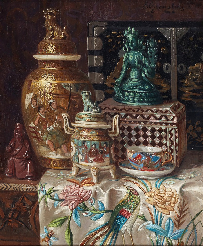 Ernst Czernotzky - Asiatisches Tischstillleben