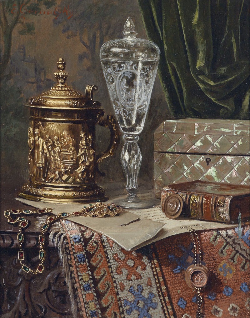 Ernst Czernotzky - Antiquitätenstillleben