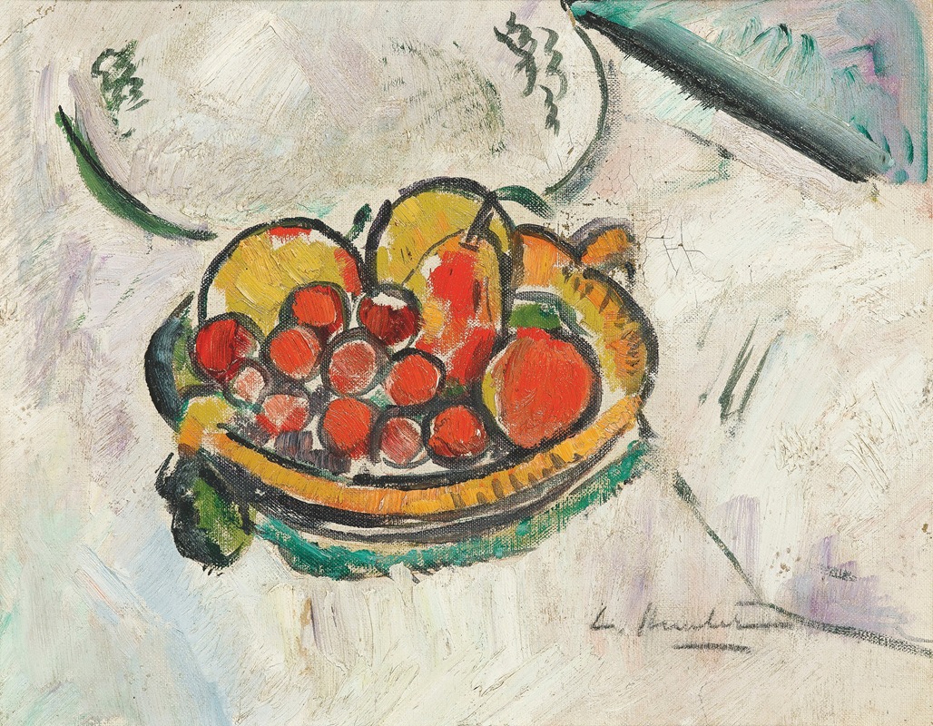 George Leslie Hunter - Still Life With A Bowl Of Fruit