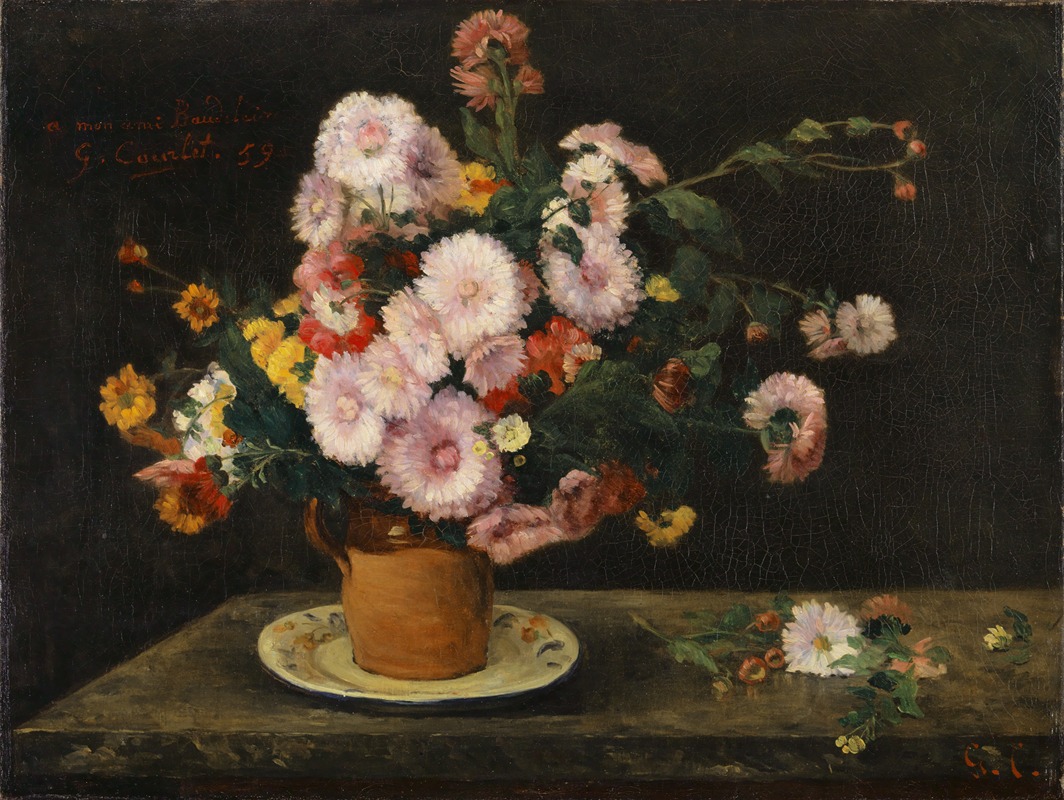 Gustave Courbet - Bouquet Of Asters
