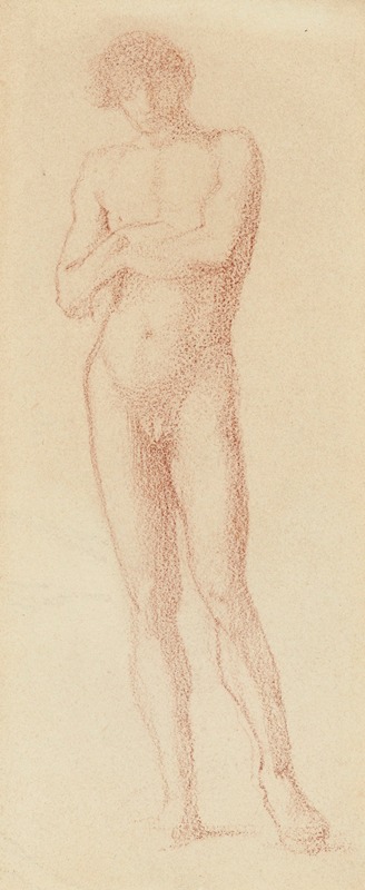 Sir Edward Coley Burne-Jones - Study of a standing male nude