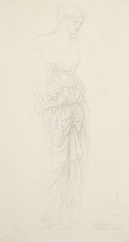 Sir Edward Coley Burne-Jones - Study of Fortune for ‘The Wheel of Fortune’