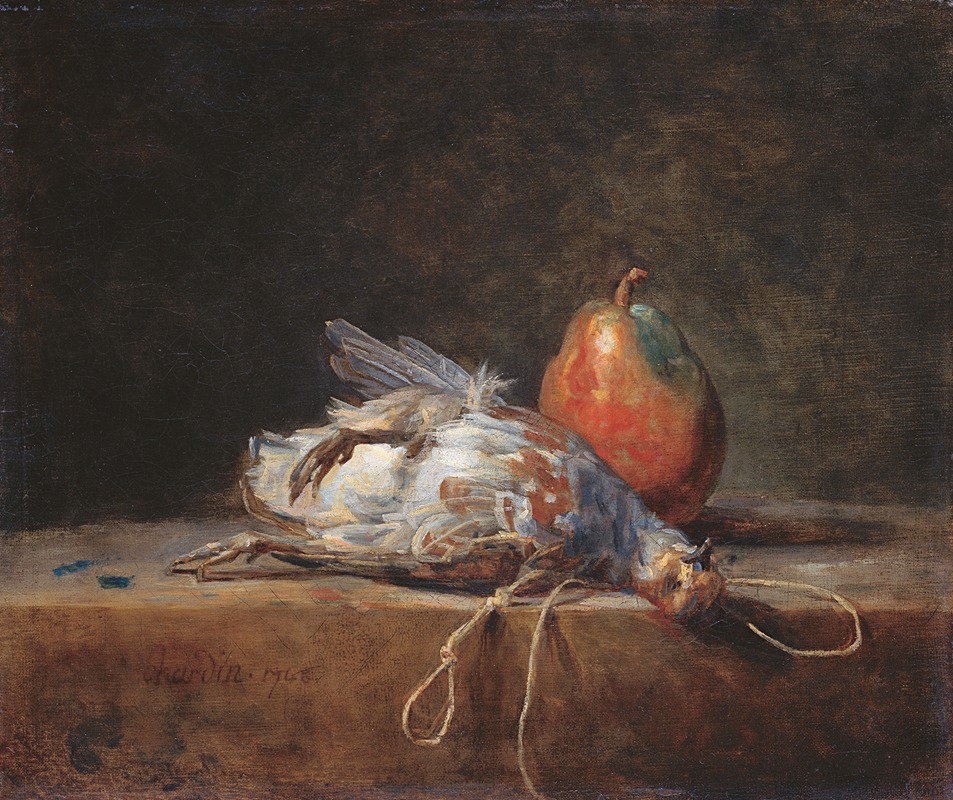Jean-Baptiste-Siméon Chardin - Still Life With Partridge And Pear