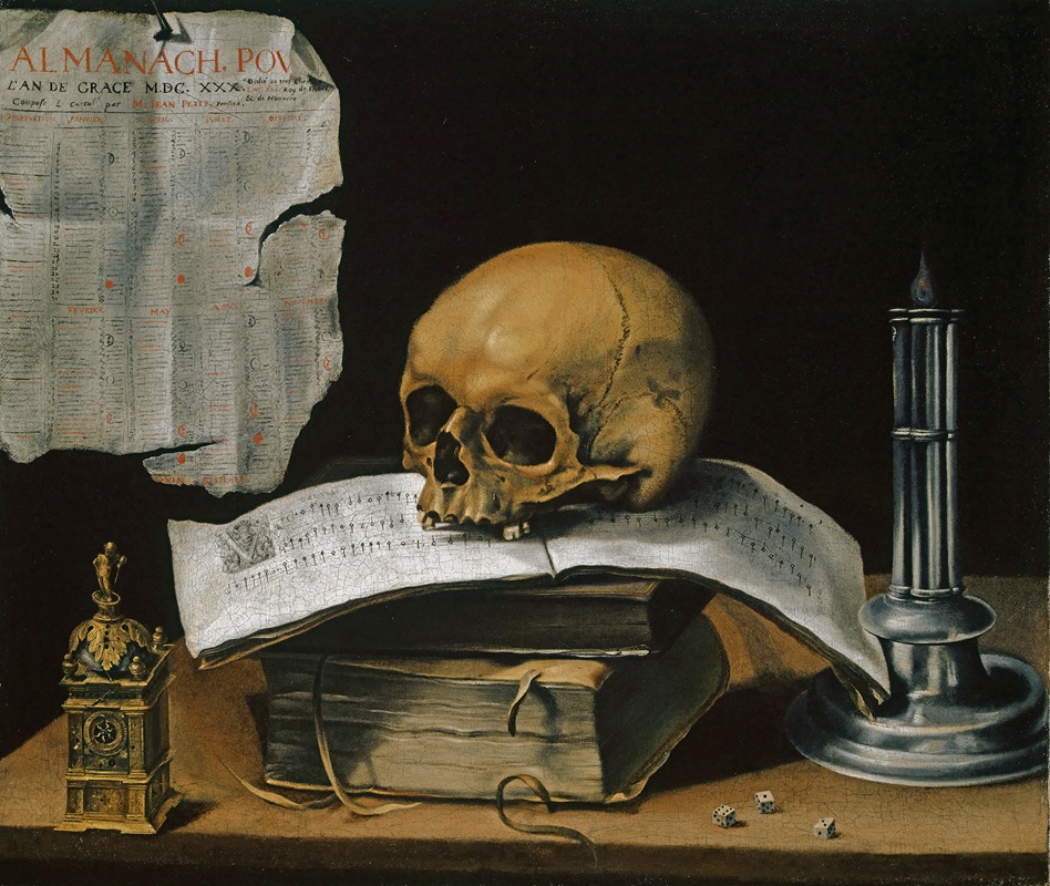 Sebastian Stoskopff - Vanitas Still Life With Skull
