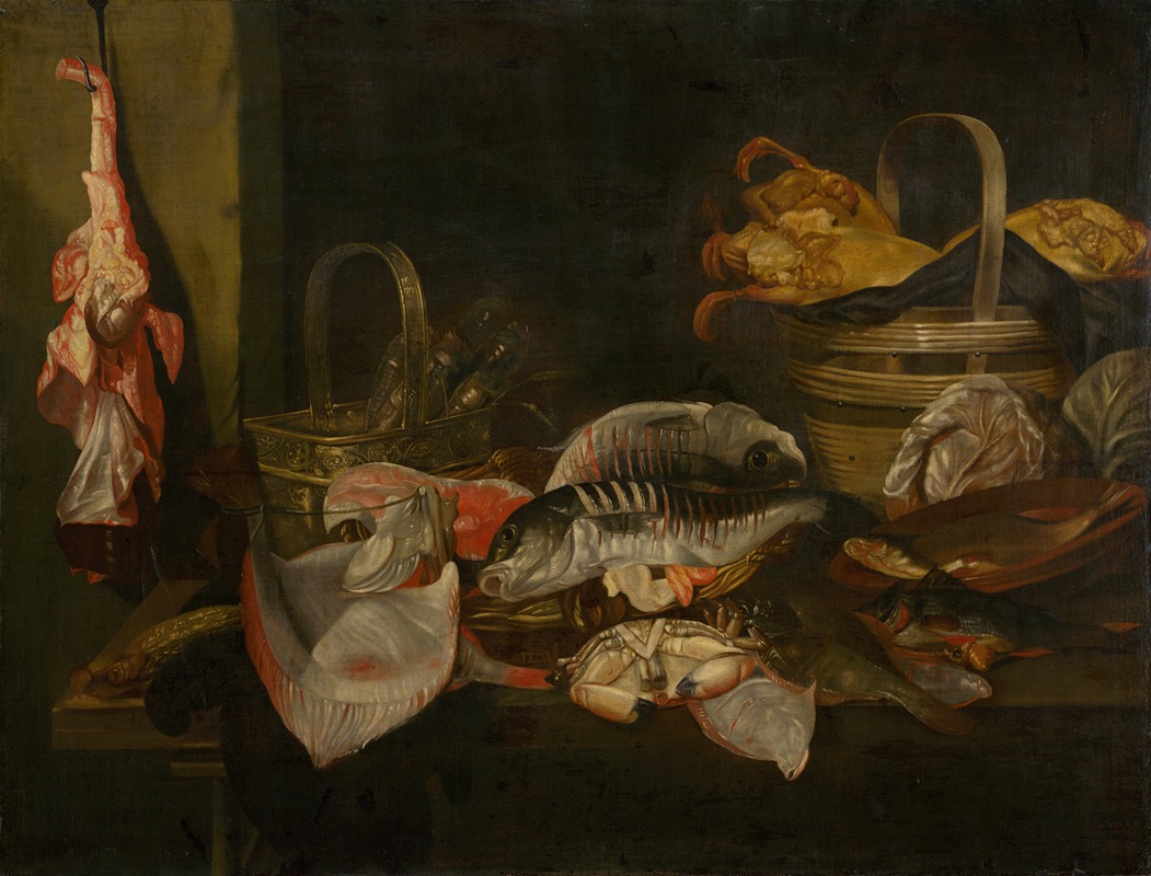 Abraham van Beyeren - Still Life with Fish