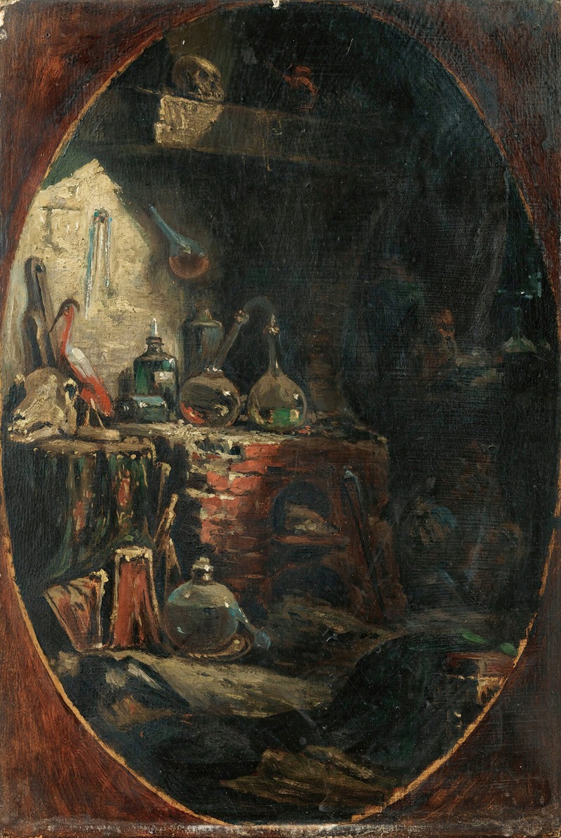 Eugène Isabey - In The Alchemist’ Studio