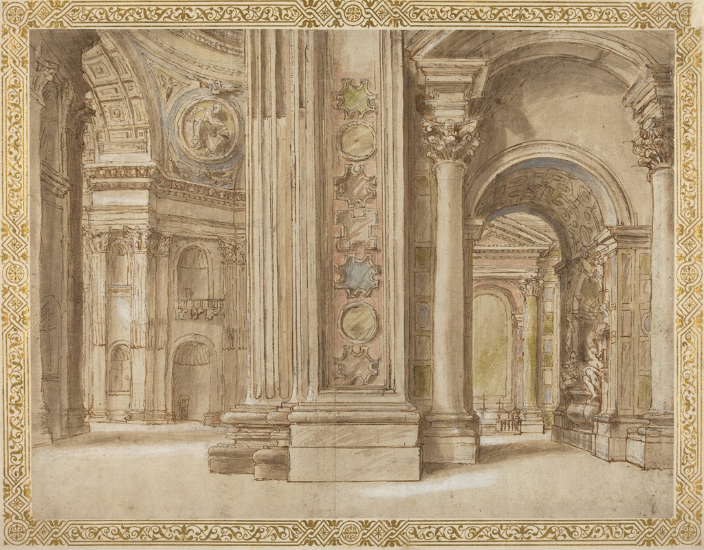 Anonymous - The Interior of Saint Peter’s, Rome