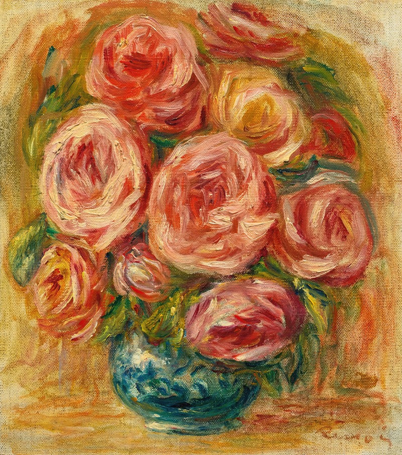 Pierre-Auguste Renoir - Vase De Roses