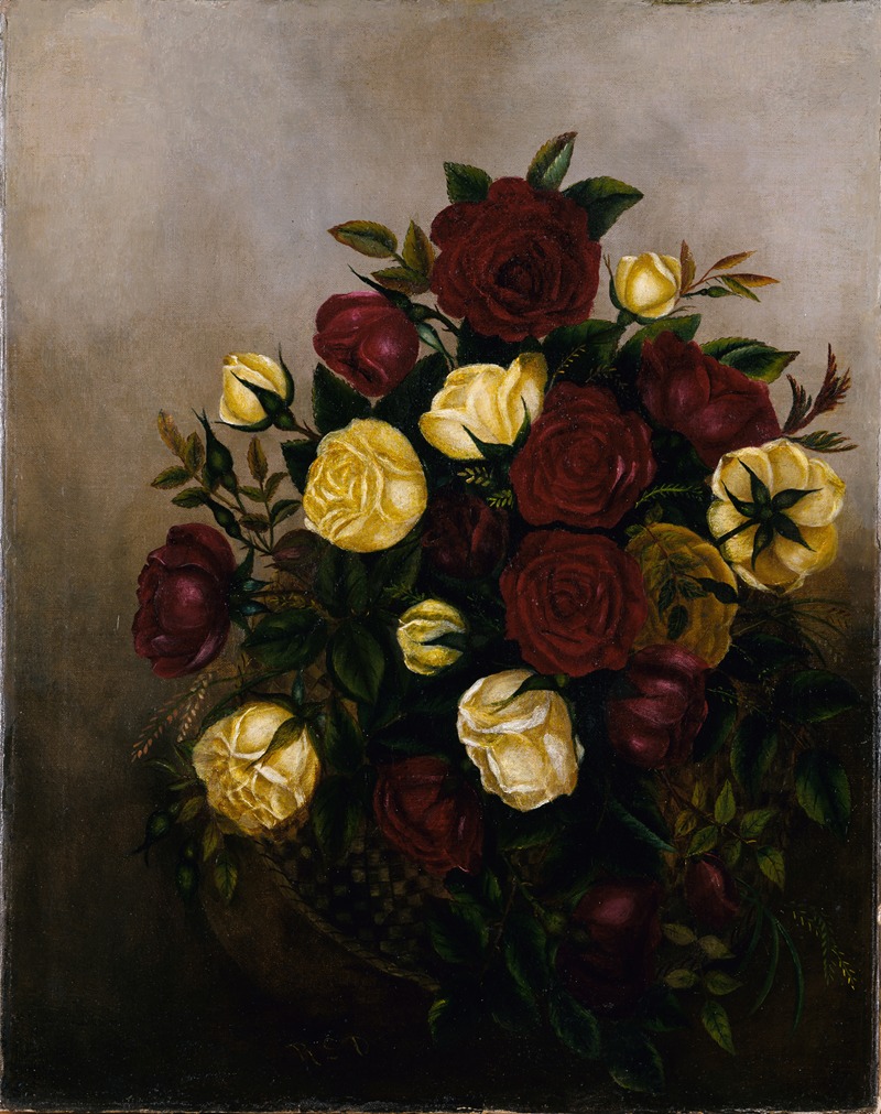Robert S. Duncanson - Roses Still Life