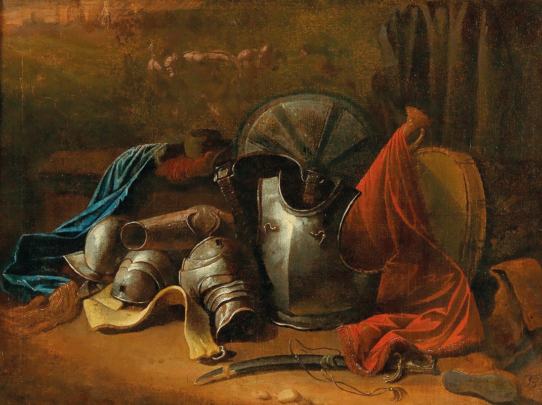 Theodoor Boeyermans - A still life with armour