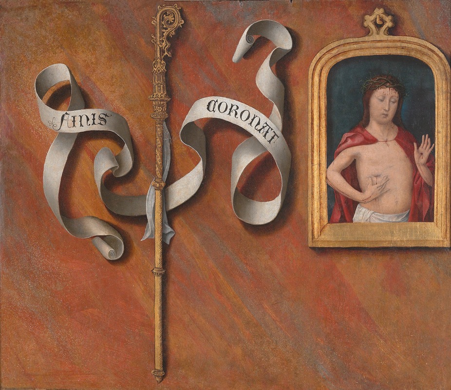 Bernard van Orley - Trompe-l’oeil with Painting of The Man of Sorrows