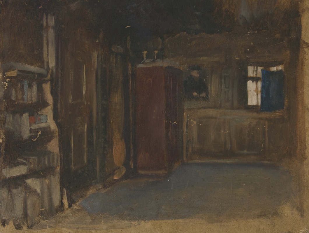 Edwin Austin Abbey - Study of an interior