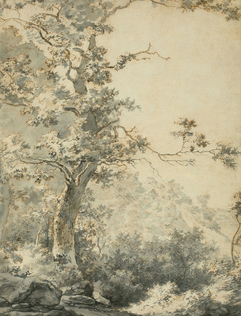 Adam Pynacker - Landschaft mit Baum