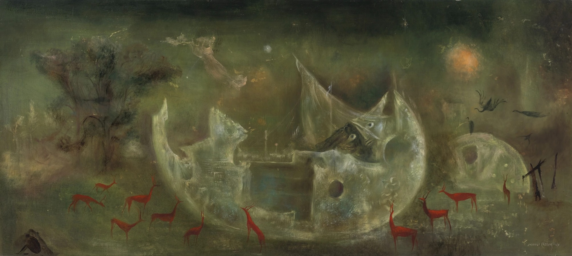 Arca de Noé by Leonora Carrington - Artvee