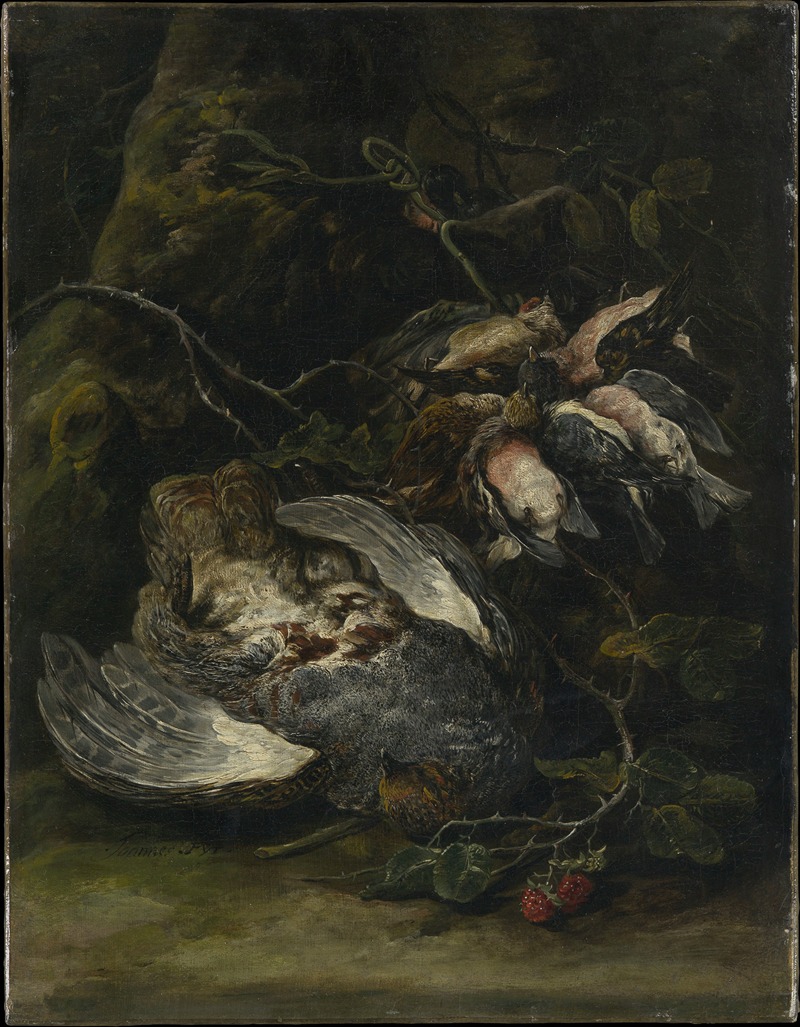 Jan Fyt - A Partridge and Small Game Birds
