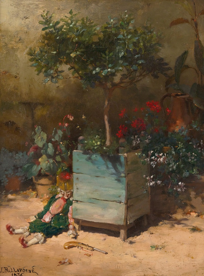 Jules Frederic Ballavoine - Punchinello in the garden