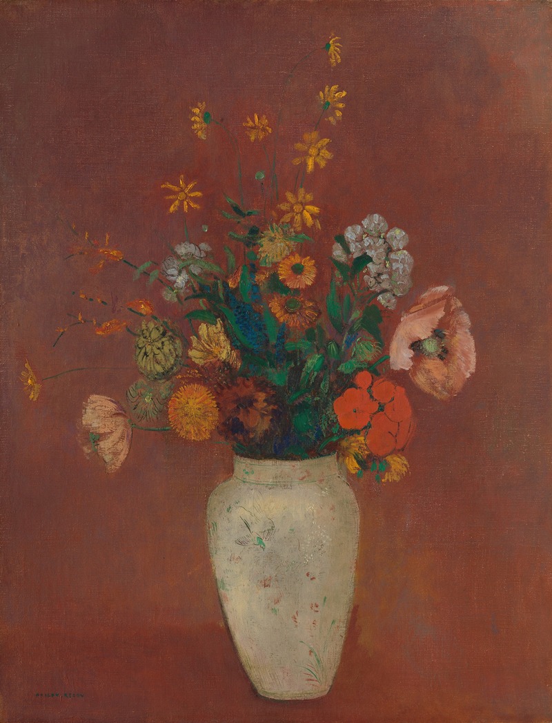 Odilon Redon - Bouquet in a Chinese Vase