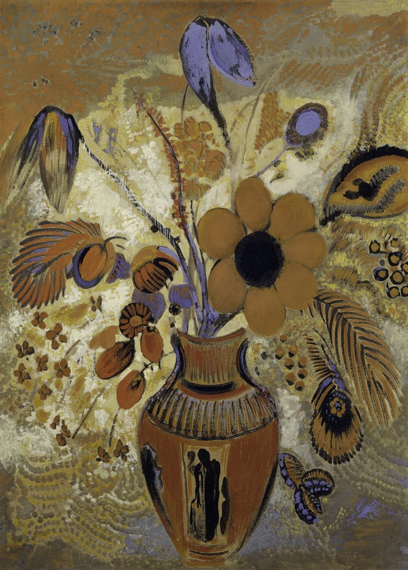 Odilon Redon - Etruscan Vase with Flowers