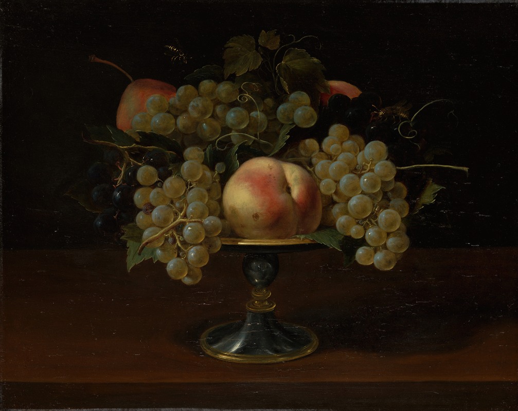 Panfilo Nuvolone - Still Life of Grapes and Peaches