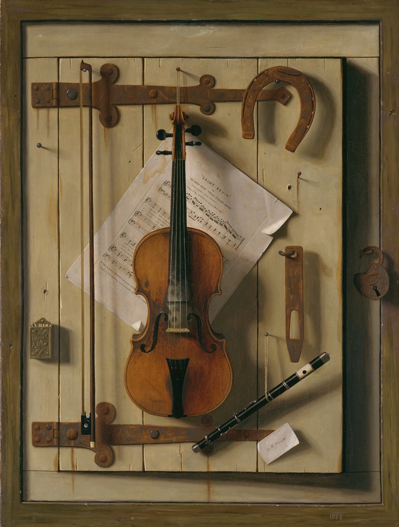 William Michael Harnett - Still Life—Violin and Music