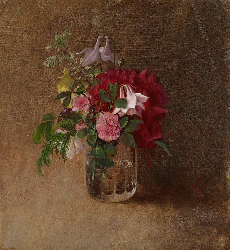 Albert Edelfelt - Flowers in a Glass