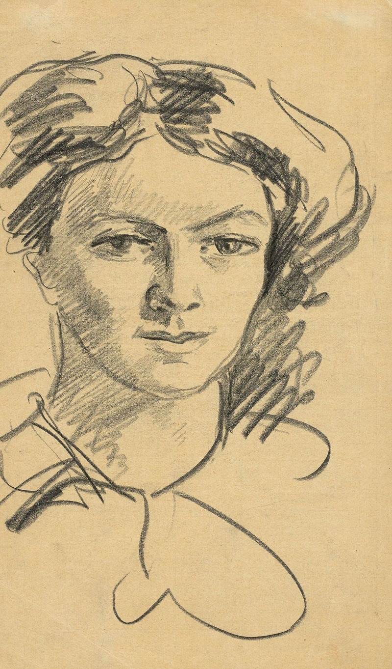 August Macke - Bildnis Elisabeth (Die Frau des Künstlers)