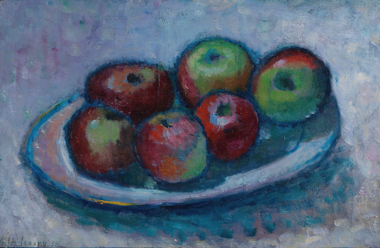 Alexej von Jawlensky - Teller Mit Äpfeln (Äpfelstillleben)