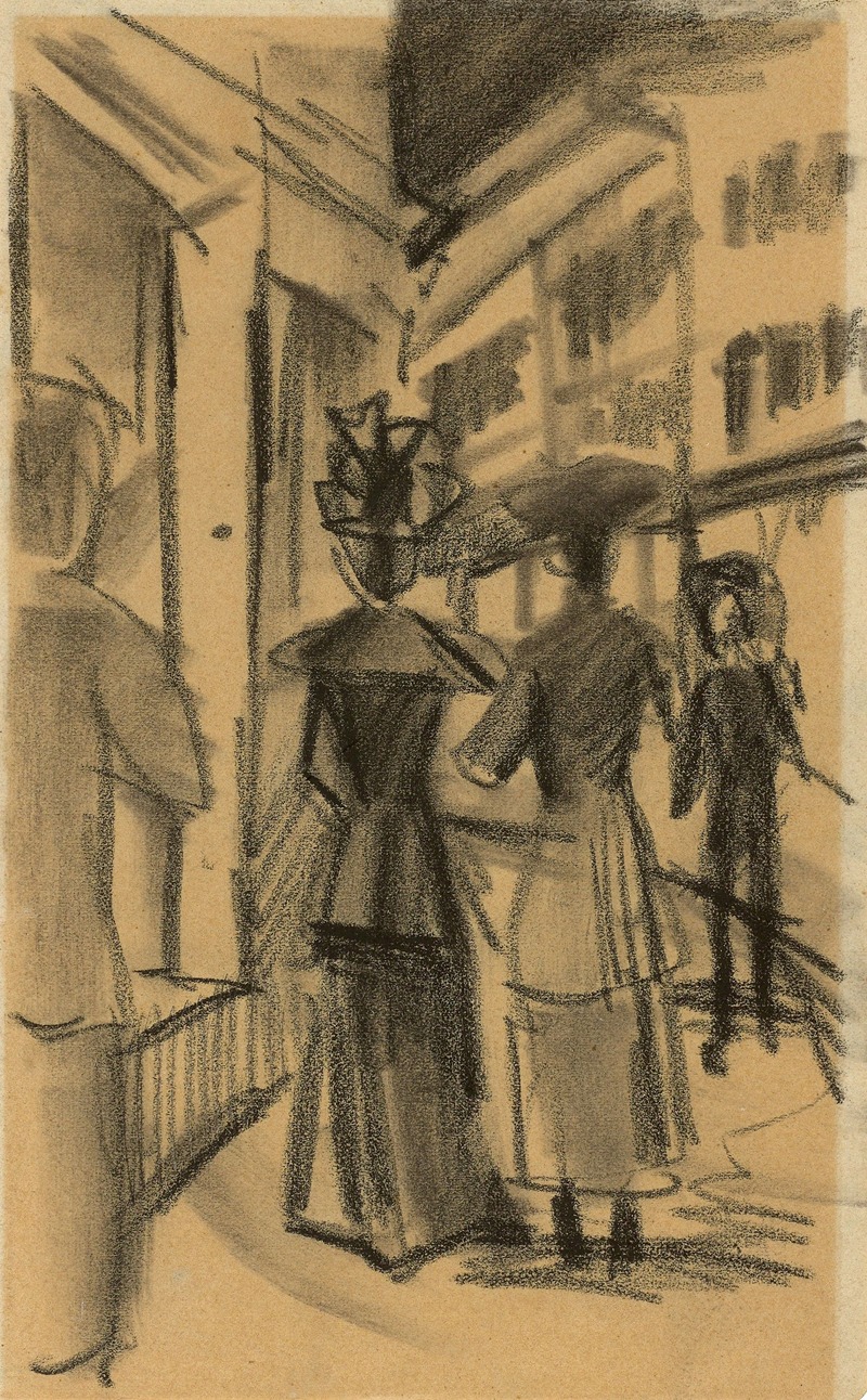 August Macke - Leute auf der Straße
