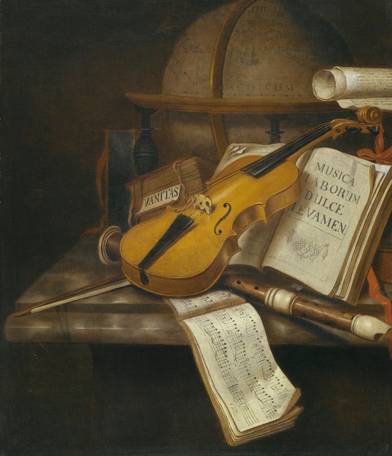 Trompe l'oeil with Writing Materials, Colyer, Edwaert
