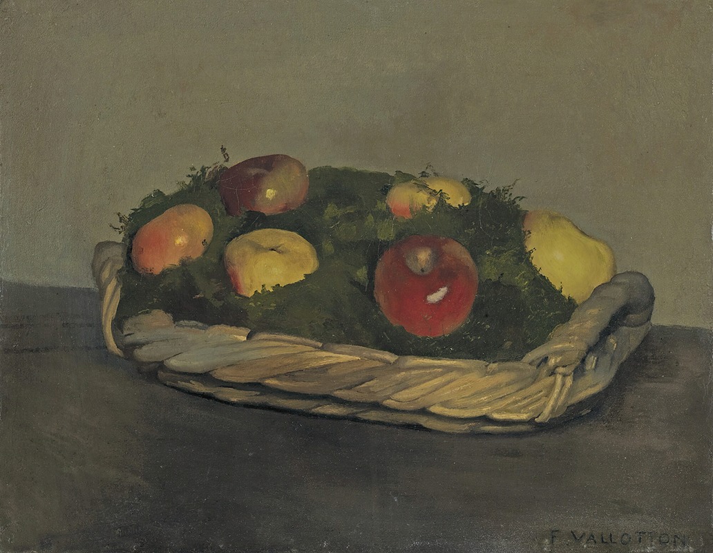 Félix Vallotton - Basket With Red And Yellow Apples