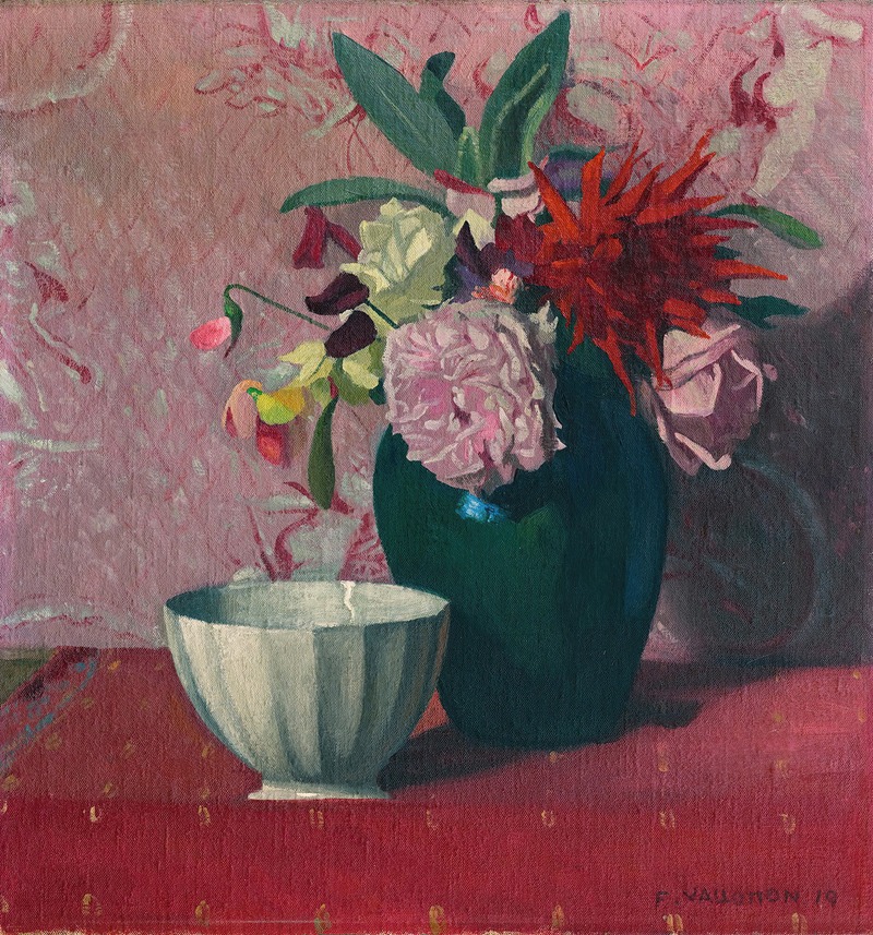 Félix Vallotton - Green Vase And White Bowl