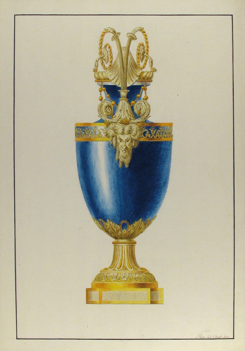 George Heinrich von Kirn - Design for a Gilt Bronze Urn