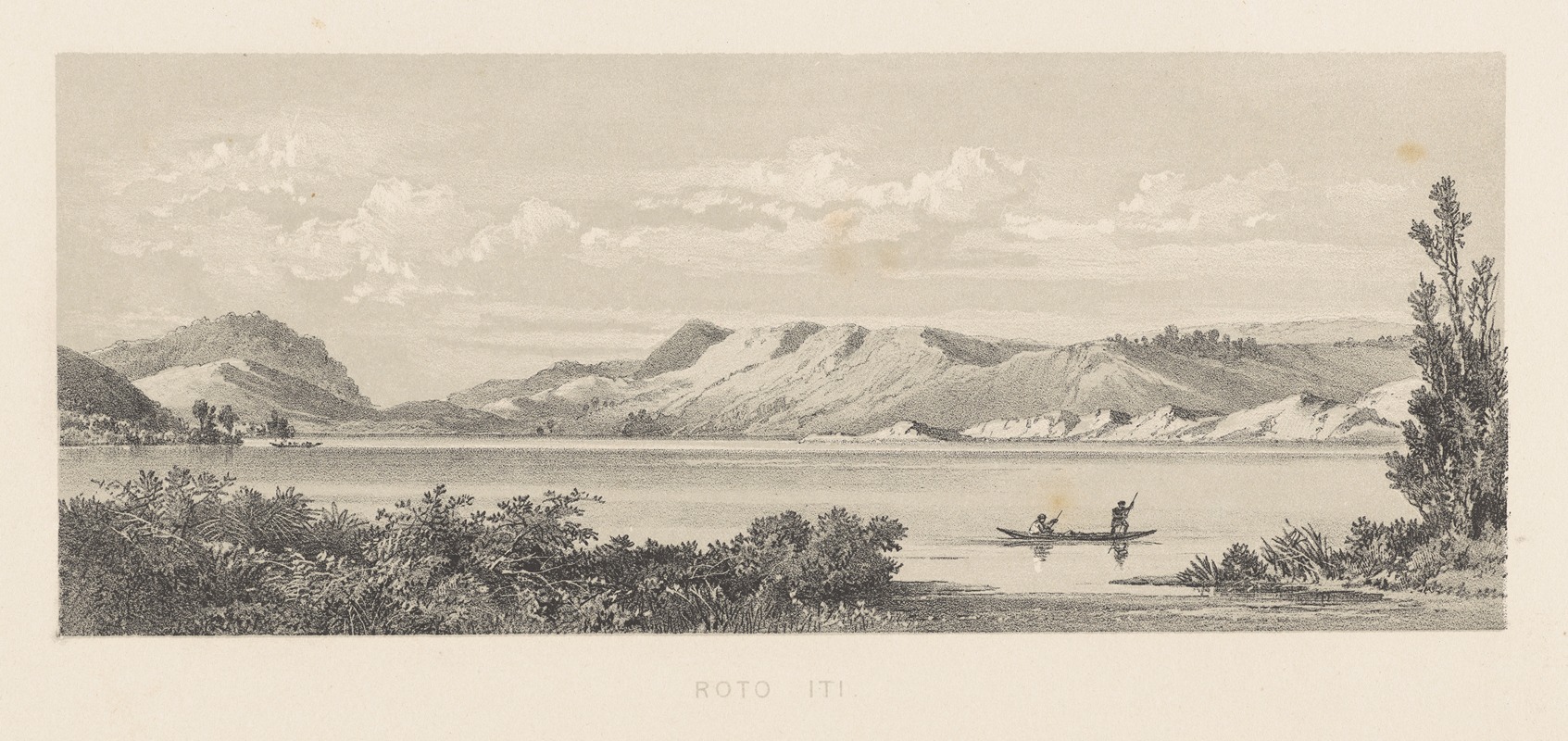 Charles Decimus Barraud - New Zealand Graphic and Descriptive. Plate III. Roto-iti.