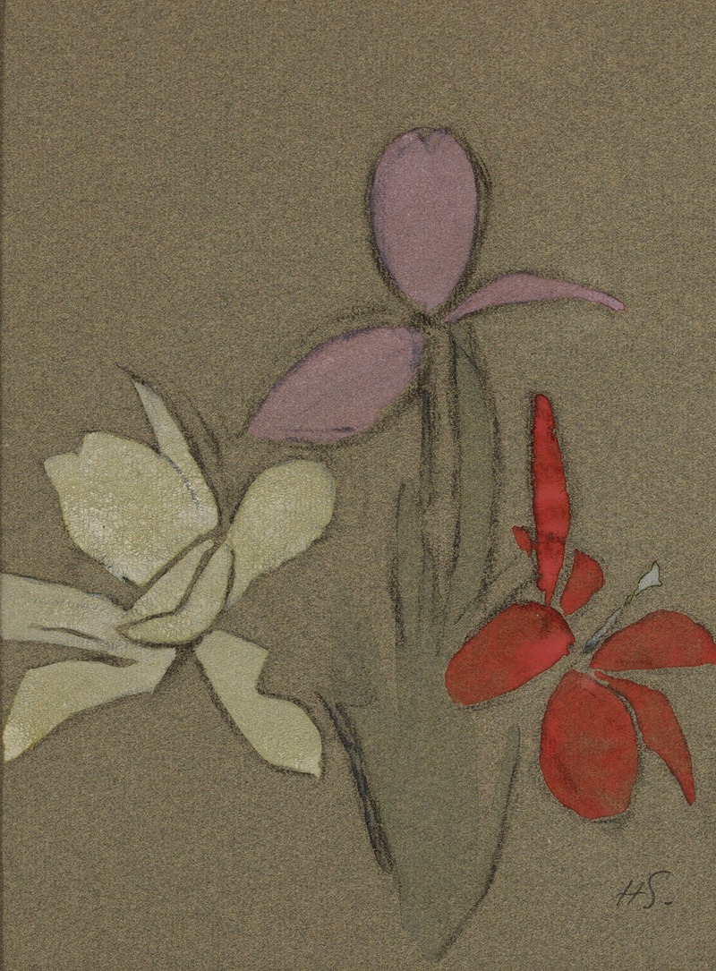 Helene Schjerfbeck - Small Lilies